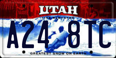 UT license plate A248TC
