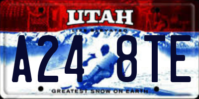 UT license plate A248TE