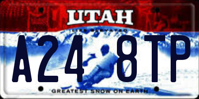 UT license plate A248TP