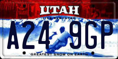 UT license plate A249GP