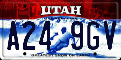 UT license plate A249GV