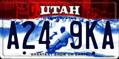 UT license plate A249KA