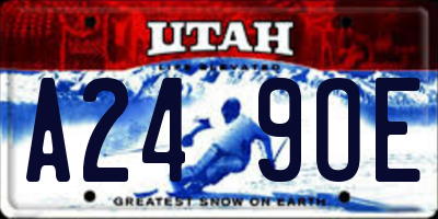 UT license plate A249OE