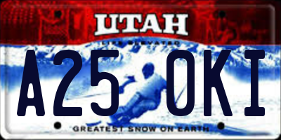 UT license plate A250KI