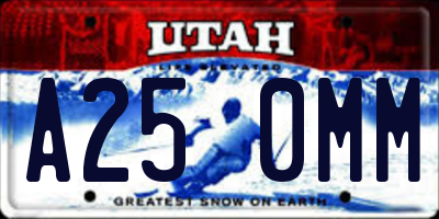 UT license plate A250MM