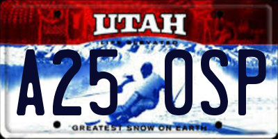 UT license plate A250SP