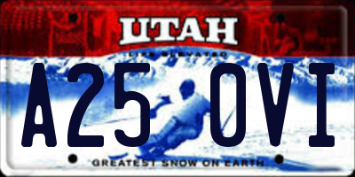 UT license plate A250VI