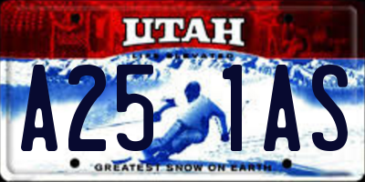 UT license plate A251AS