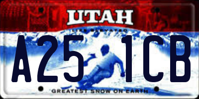 UT license plate A251CB