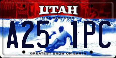 UT license plate A251PC