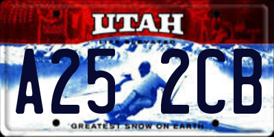 UT license plate A252CB