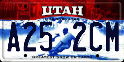 UT license plate A252CM