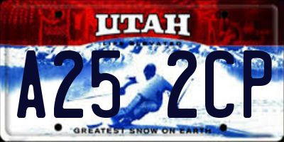 UT license plate A252CP