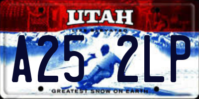 UT license plate A252LP