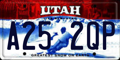 UT license plate A252QP