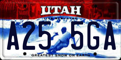 UT license plate A255GA