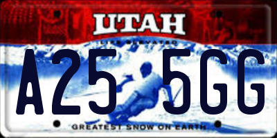 UT license plate A255GG