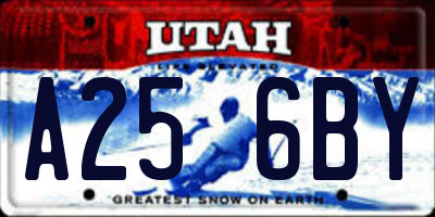 UT license plate A256BY