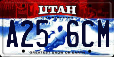 UT license plate A256CM