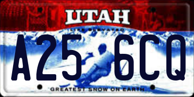 UT license plate A256CQ