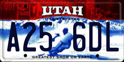 UT license plate A256DL