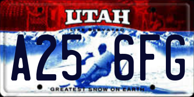 UT license plate A256FG