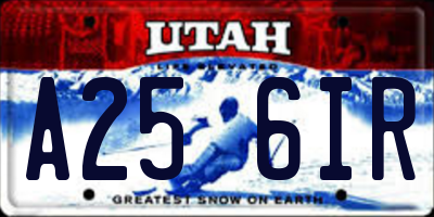 UT license plate A256IR