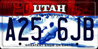 UT license plate A256JB