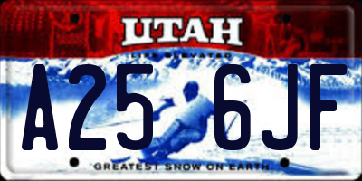 UT license plate A256JF