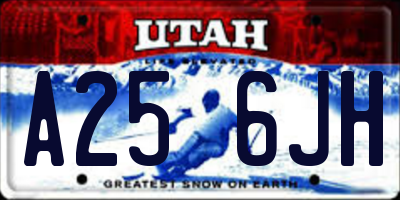 UT license plate A256JH