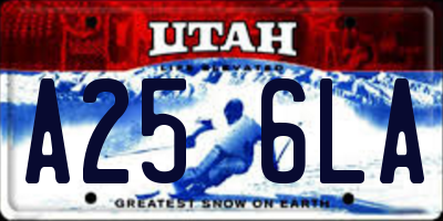 UT license plate A256LA