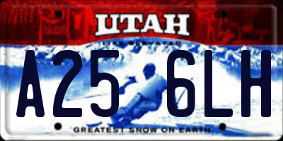 UT license plate A256LH