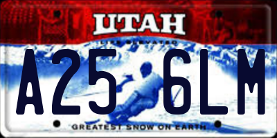 UT license plate A256LM