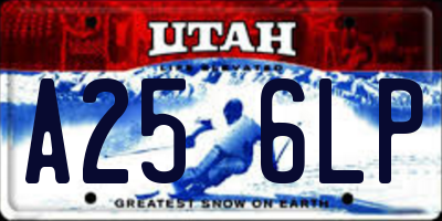 UT license plate A256LP