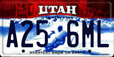 UT license plate A256ML