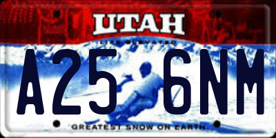 UT license plate A256NM
