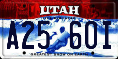 UT license plate A256OI