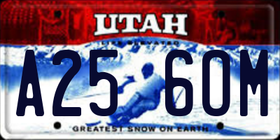 UT license plate A256OM