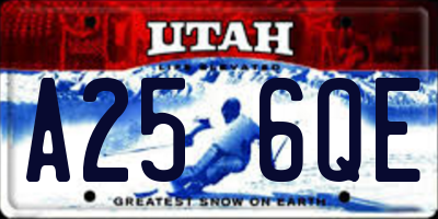 UT license plate A256QE