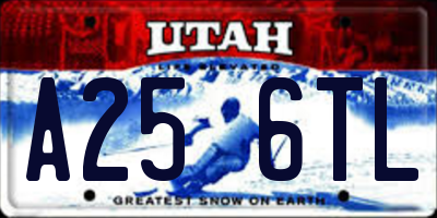 UT license plate A256TL