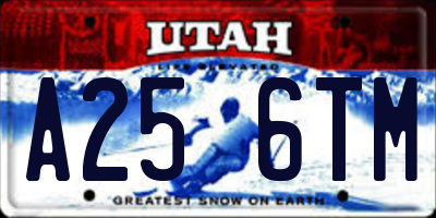 UT license plate A256TM