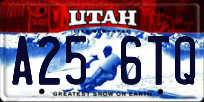 UT license plate A256TQ