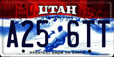 UT license plate A256TT