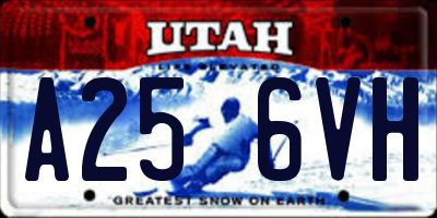 UT license plate A256VH