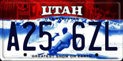 UT license plate A256ZL