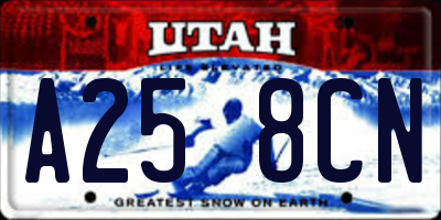 UT license plate A258CN