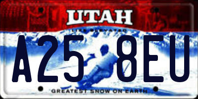 UT license plate A258EU