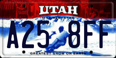 UT license plate A258FF