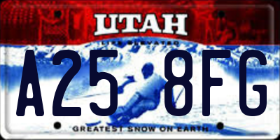 UT license plate A258FG