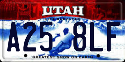 UT license plate A258LF